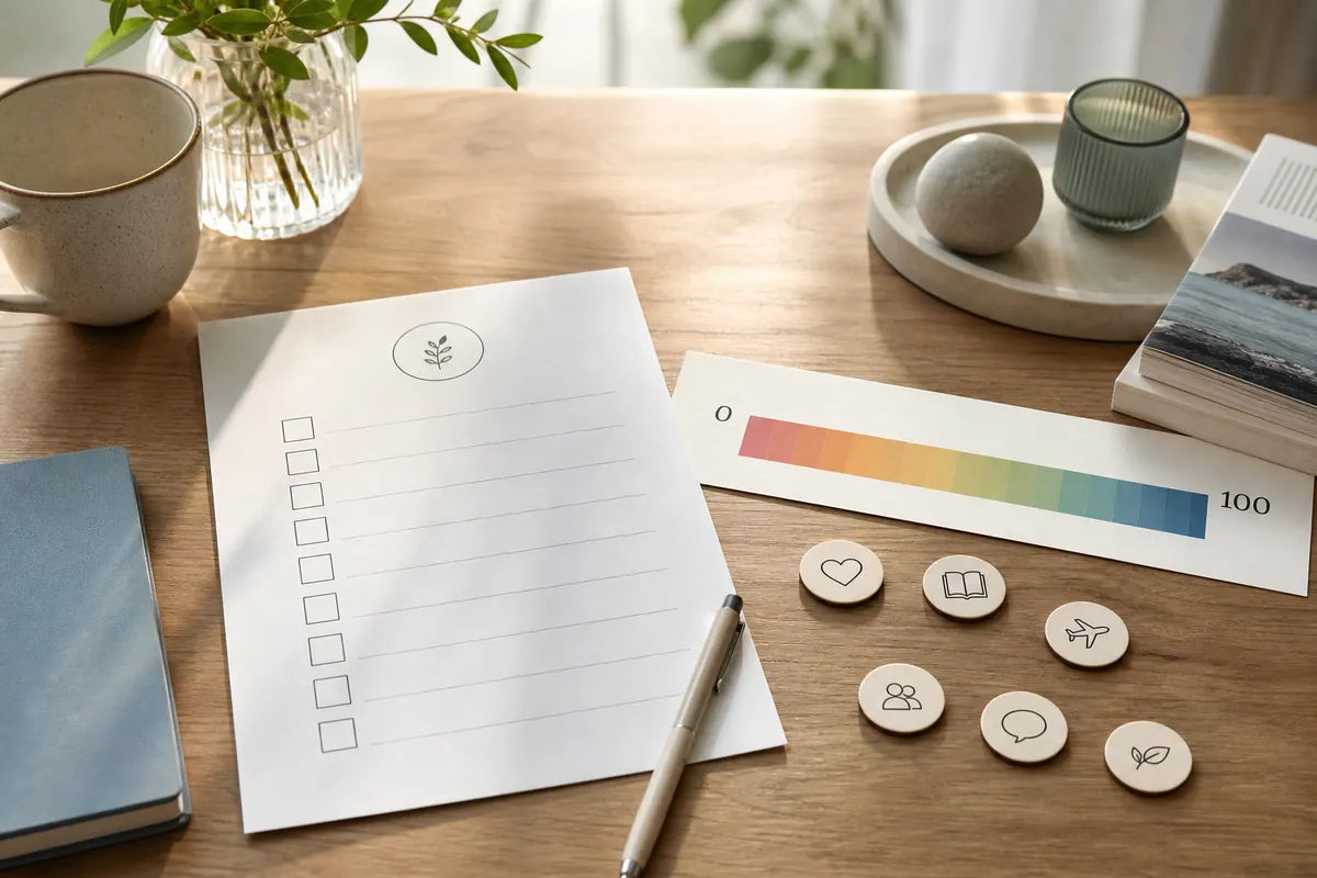 Checklist et échelle de score pour comprendre un test d'innocence